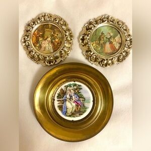 Vintage Decorative Wall Plates. Made in Italy 🇮🇹 and England 🏴󠁧󠁢󠁥󠁮󠁧󠁿 (1960-70’s)